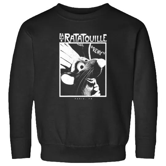 Disney Pixarss Ratatouille Chef Remy Faded Silhouette Sweatshirts