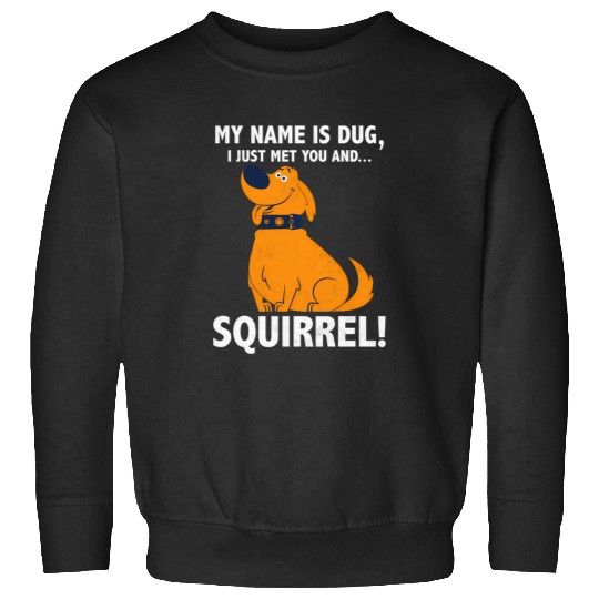 Disney Pixar Up My Name Is Dug I Just Met You...Squirrel Sweatshirts