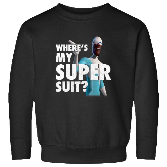 Disney Pixar The Incredibles Vintage Frozone Super Suit Logo Sweatshirts