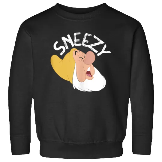 Disneyss Snow White The Seven Dwarfs Sneezy Faces Sweatshirts