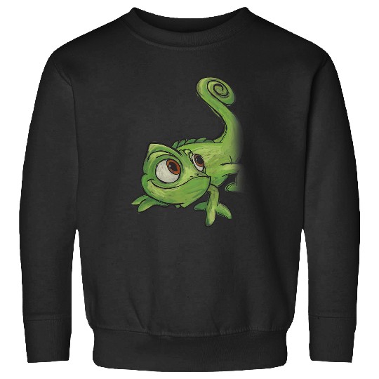 Kids Disney Tangled Pascal Adorable Chameleon Color Sketch Icon Sweatshirts