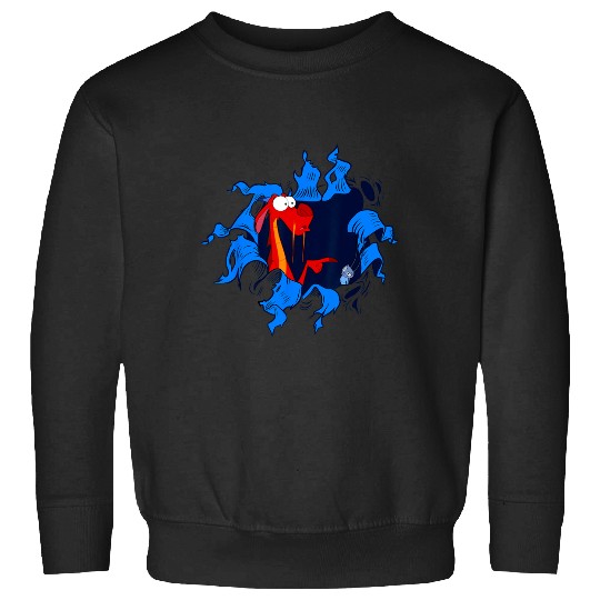 Disney Mulan Mushu Cri-Kee Takes The Blame Ripped Sweatshirts