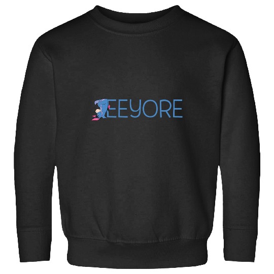 Disney Winnie the Pooh Eeyore Classic Lettering Sweatshirts