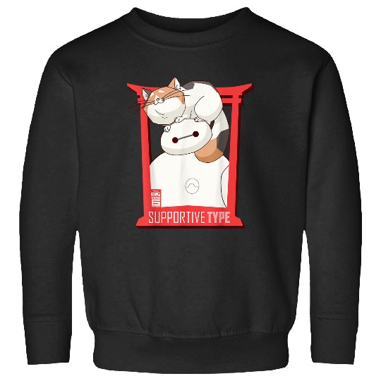 Disneys Big Hero 6 Tv Series Baymax And Cat Sweatshirts