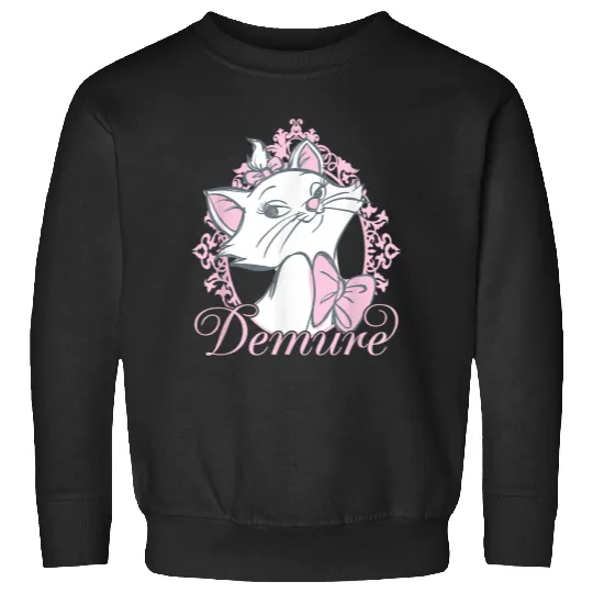 Disneyss The Aristocats Cute Marie Demure Sketch Chest Frame Sweatshirts