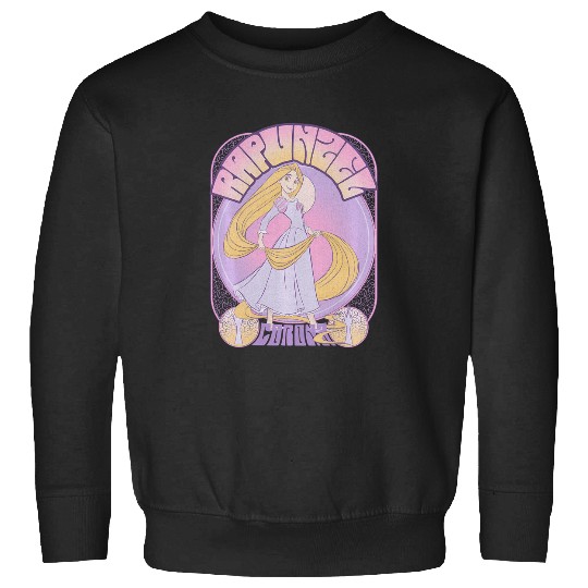 Disney Tangled Rapunzel Seventies Retro Poster Sweatshirts