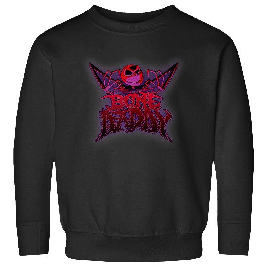 Disneyss The Nightmare Before Christmas Bone Daddy Neon Poster Sweatshirts