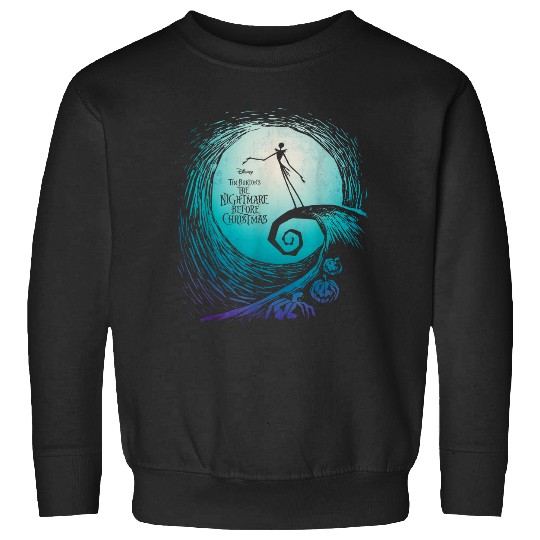 Disneyss Nightmare Before Christmas Jack Movie Logo Sweatshirts