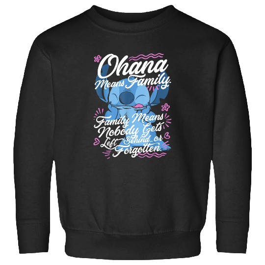 Disneys Lilo Stitch Stitch Day Ohana Means Family Sweatshirts