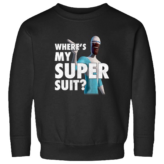 Disney Pixar The Incredibles Vintage Frozone Super Suit Logo Sweatshirts