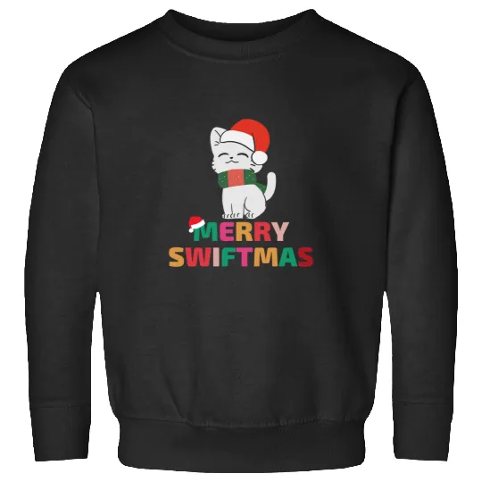 Discover Merry Swiftmas Taylor Christmas Cat Sweatshirts