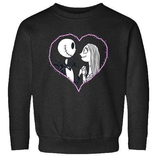 Disneyss The Nightmare Before Christmas Jack Sally Heart Sweatshirts