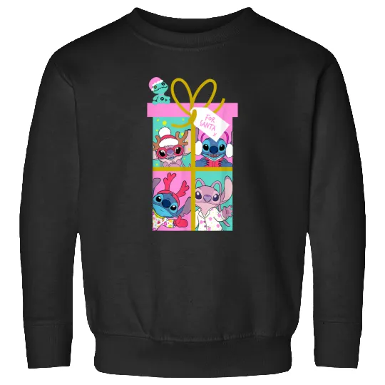 Disneys Lilo Stitch Christmas Angel Stitch For Santa Sweatshirts