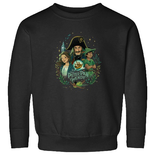 Disneys Peter Pan Wendy Illustrated Characters Disneys Sweatshirts
