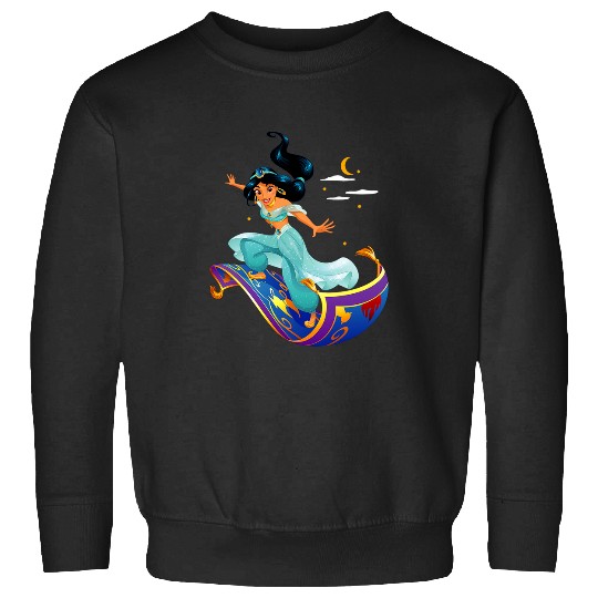 Disneys Aladdin Princess Jasmine Magic Carpet Pose Sweatshirts