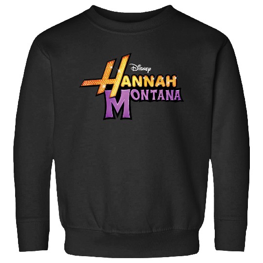 Disneyss Hannah Montana Classic Iconic Big Chest Text Logo Sweatshirts