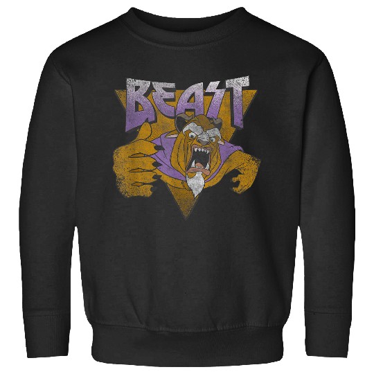 Disneyss Beauty And The Beast 90 Retro Big Chest Portrait Sweatshirts