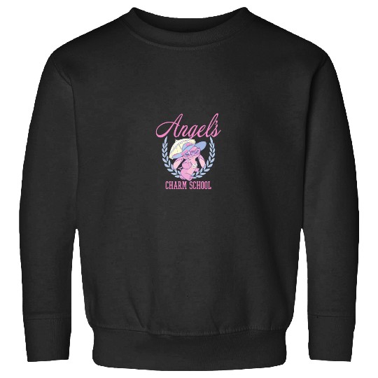 Disneyss Lilo Stitch Angel Charm School Demure College Sweatshirts