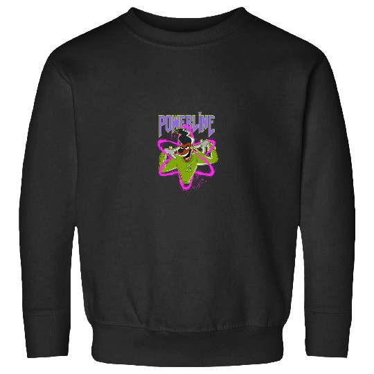 Disneyss A Goofy Movie Powerline Neon Big Chest Portrait Sweatshirts