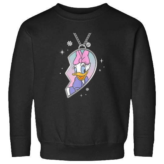 Disneyss Bff Best Friends Matching Heart Necklace Daisy Duck Sweatshirts
