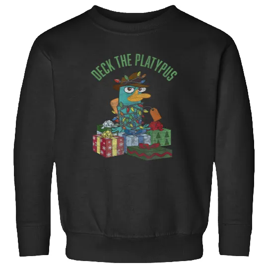 Disney Phineas and Ferb Christmas Perry Deck The Platypus Sweatshirts