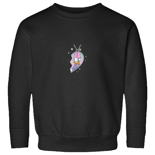 Disneyss Bff Best Friends Matching Heart Necklace Daisy Duck Sweatshirts