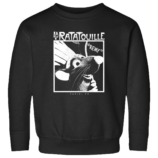 Disney Pixarss Ratatouille Chef Remy Faded Silhouette Sweatshirts
