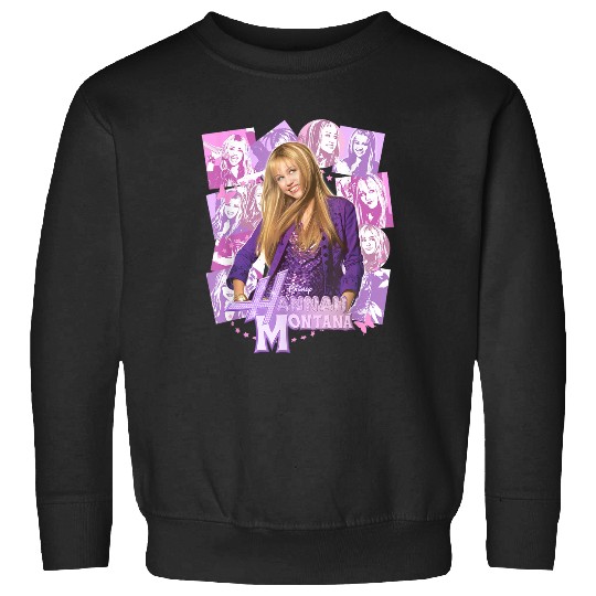 Disneyss Hannah Montana Epic Iconic Collage Big Chest Poster Sweatshirts