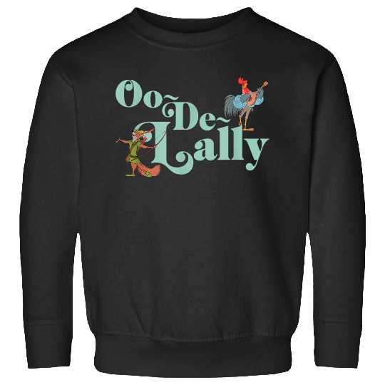 Disneyss Robin Hood Oo de lally Iconic Quote Chest Text Logo Sweatshirts