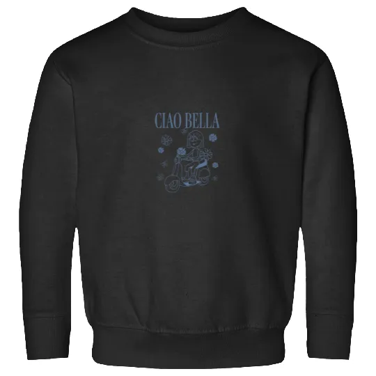 Disneyss Lizzy Mcguire Ciao Bella Lizzie Outline Retro Logo Sweatshirts