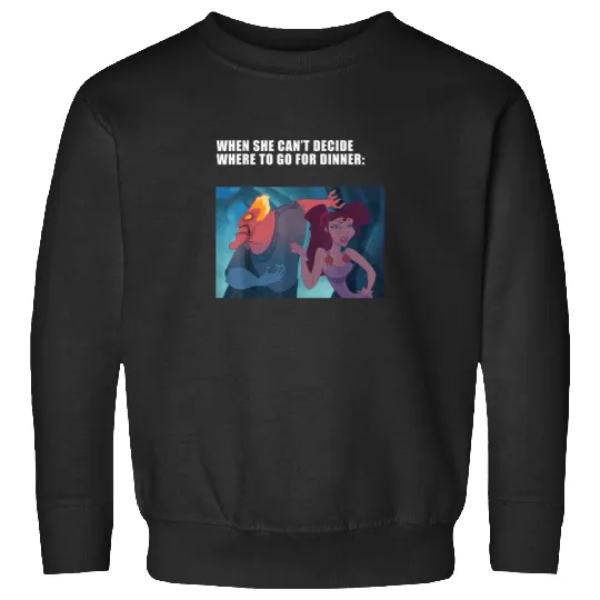 Disney Villains Valentines Day Hades Megara Dinn Sweatshirts