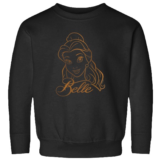 Disneyss Princess Celebration Minimalist Belle Coner Art Sweatshirts