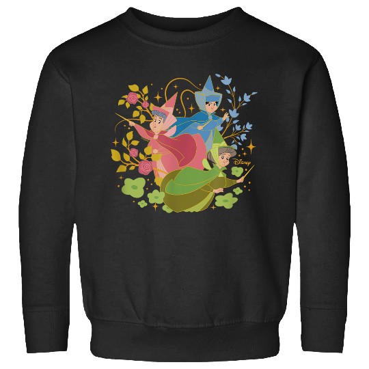 Disneyss Princess Sleeping Beauty Flora Fauna Merryweather Sweatshirts