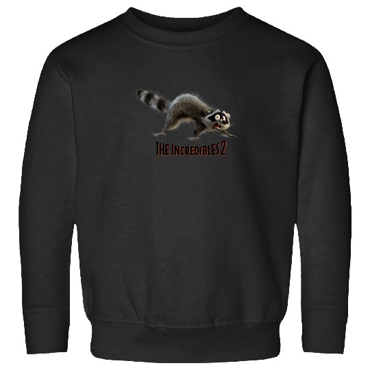 Disney Pixar The Incredibles 2 Scared Raccoon Mo Sweatshirts