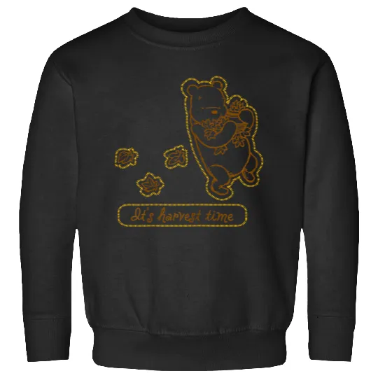 Disneyss Winnie The Pooh It Harvest Time Autumn Leaves Sweatshirts