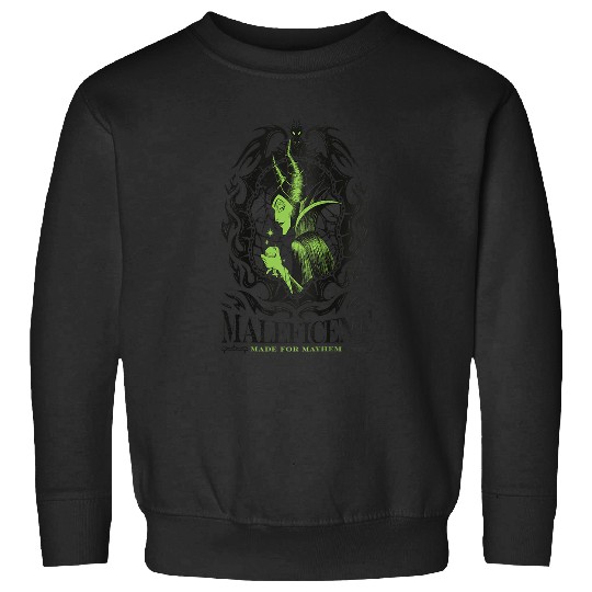 Disneyss Villains Maleficent Made For Mayhem Retro Portrait Sweatshirts