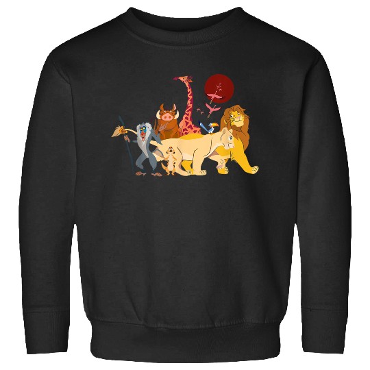 Disneyss The Lion King Simba Nala Timon Pumbaa Animal Family Sweatshirts