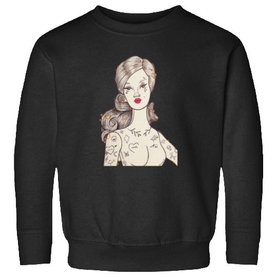 Vintage Punk Barbie  : Disney princess tattoo Shirt,  Princess tattoo vintage t shirt, Disney princess tattoo Gift Fan S-5XL Sweatshirts