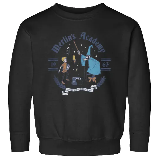 Disneyss The Sword In The Stone Merlin Academy Vintages Sweatshirts
