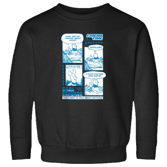Disneyss Winnie The Pooh And Piglet Friend Time Comic Art Sweatshirts