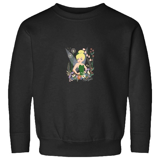 Disneyss Tinker Bell Peter Pan Fairy And Flowers Sweatshirts