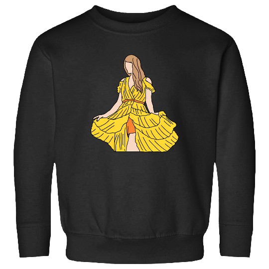 Discover Taylor Eras Tour - Yellow Dress Sweatshirts