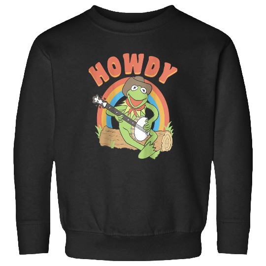 Disneyss The Muppets K the frog Howdy Retro Chest Logo Sweatshirts