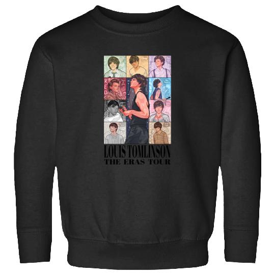 Discover Louis Tomlinson The Eras Tour Black Text Sweatshirts