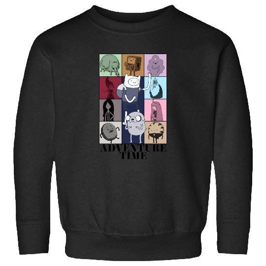 Adventure Time Eras Tour Poster (Black Print) Sweatshirts