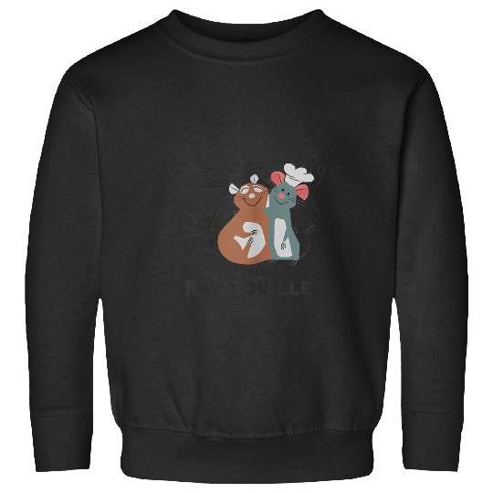 Disneyss Pixars Ratatouille Remy Emile Cute Hug Paris shots Sweatshirts