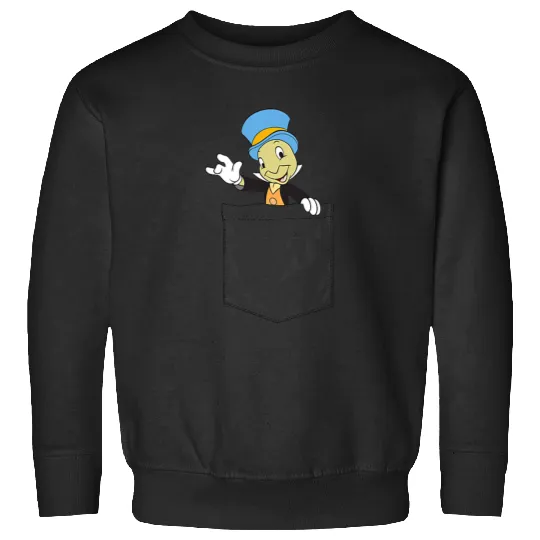 Disney Pinocchio Jiminy Cricket Faux Pocket Sweatshirts