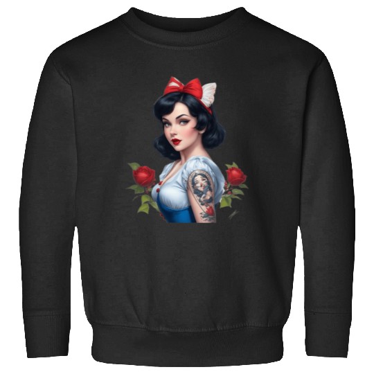 Snow white t-shirt  : Disney princess tattoo Shirt,  Princess tattoo vintage t shirt, Disney princess tattoo Gift Fan S-5XL Sweatshirts