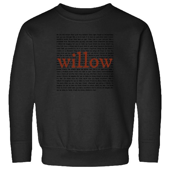Discover willow lyrics  Taylor Evermore TShirt Sweatshirts