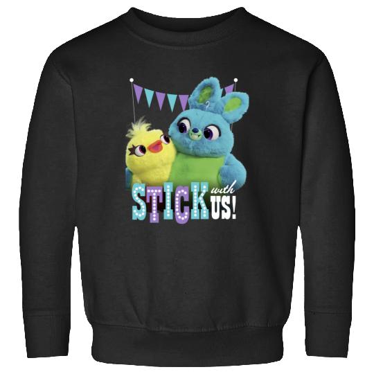 Disney Pixar-Pixar Toy Story 4 Ducky Bunny Stick With Us Bunny Sweatshirts